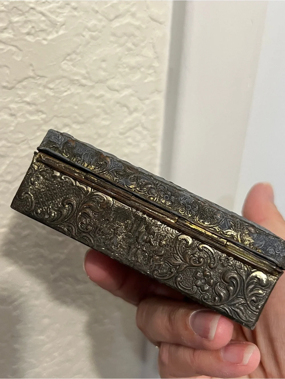 Vintage Japan Embossed Nautical Ship Box